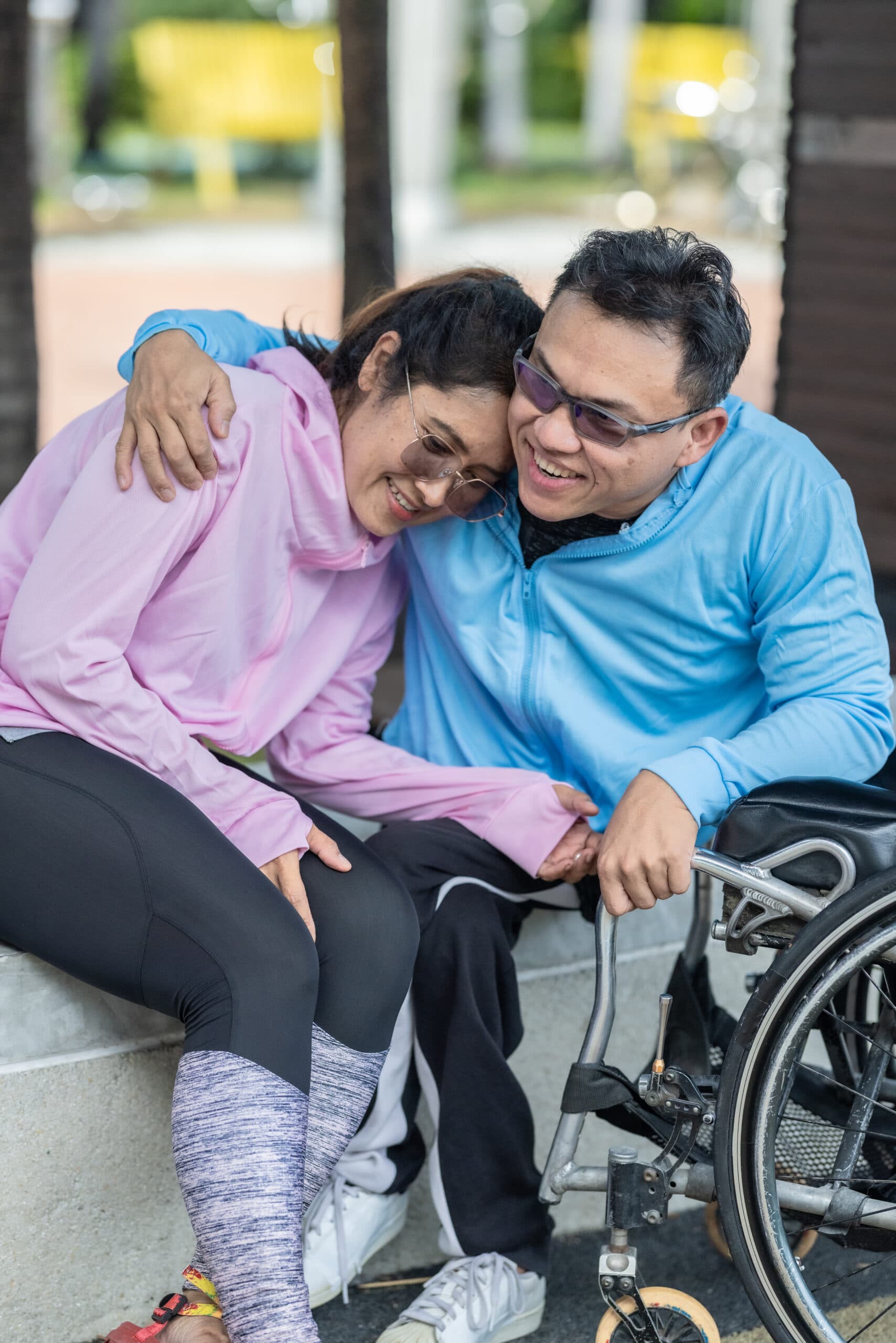 A NDIS worker supporting a client in Adelaide