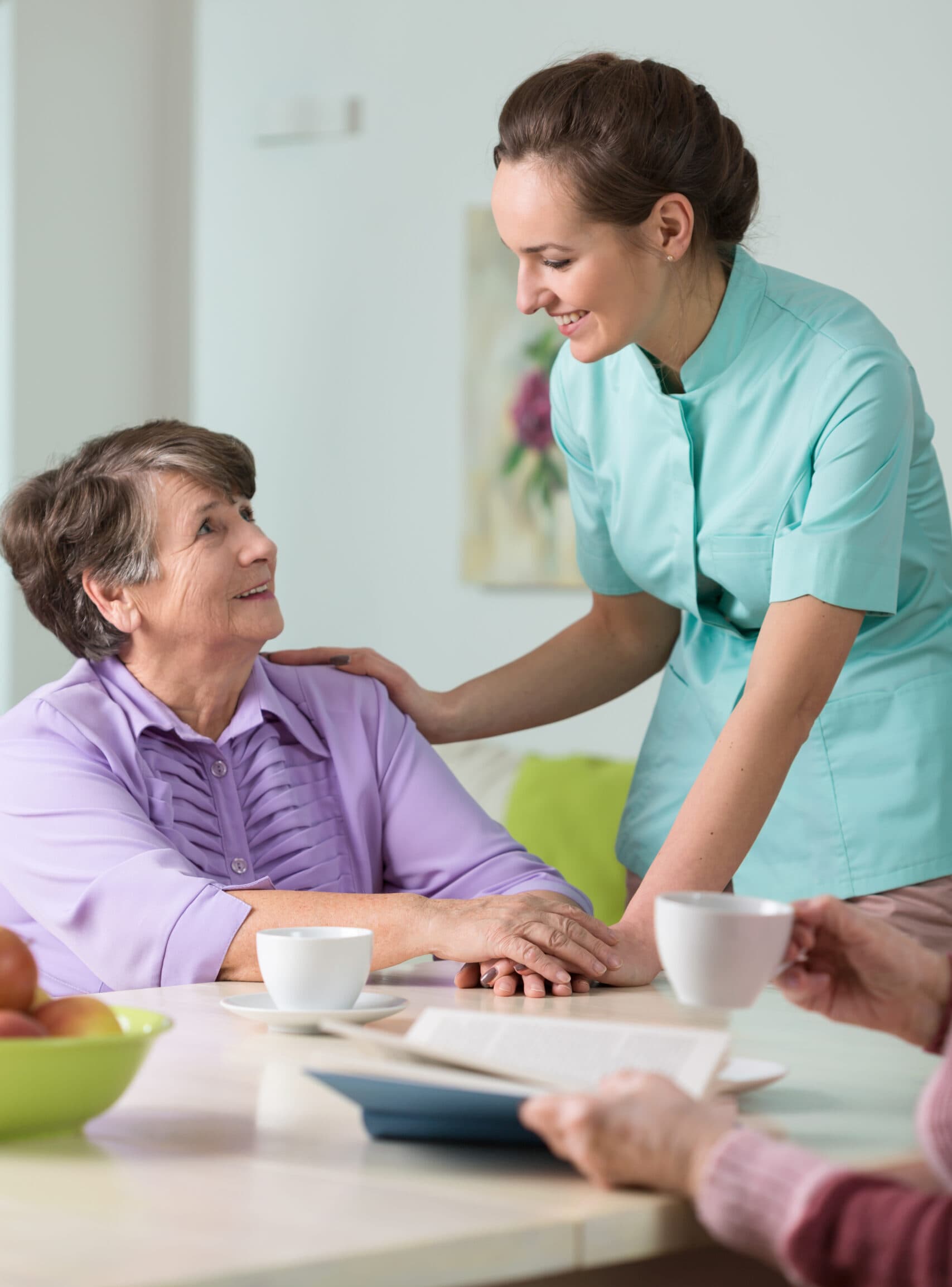 An aged care consultant reviewing provider compliance documentation